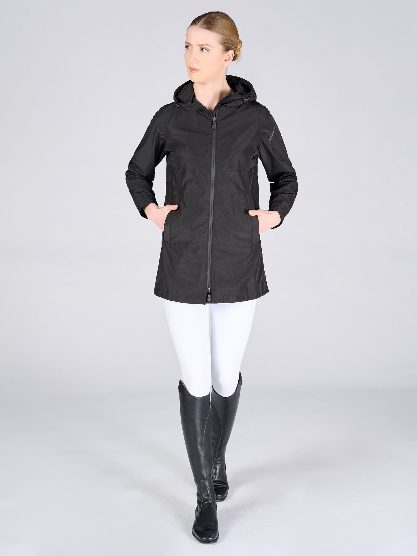 Veste longue imperméable Nîmes noire - Vestrum
