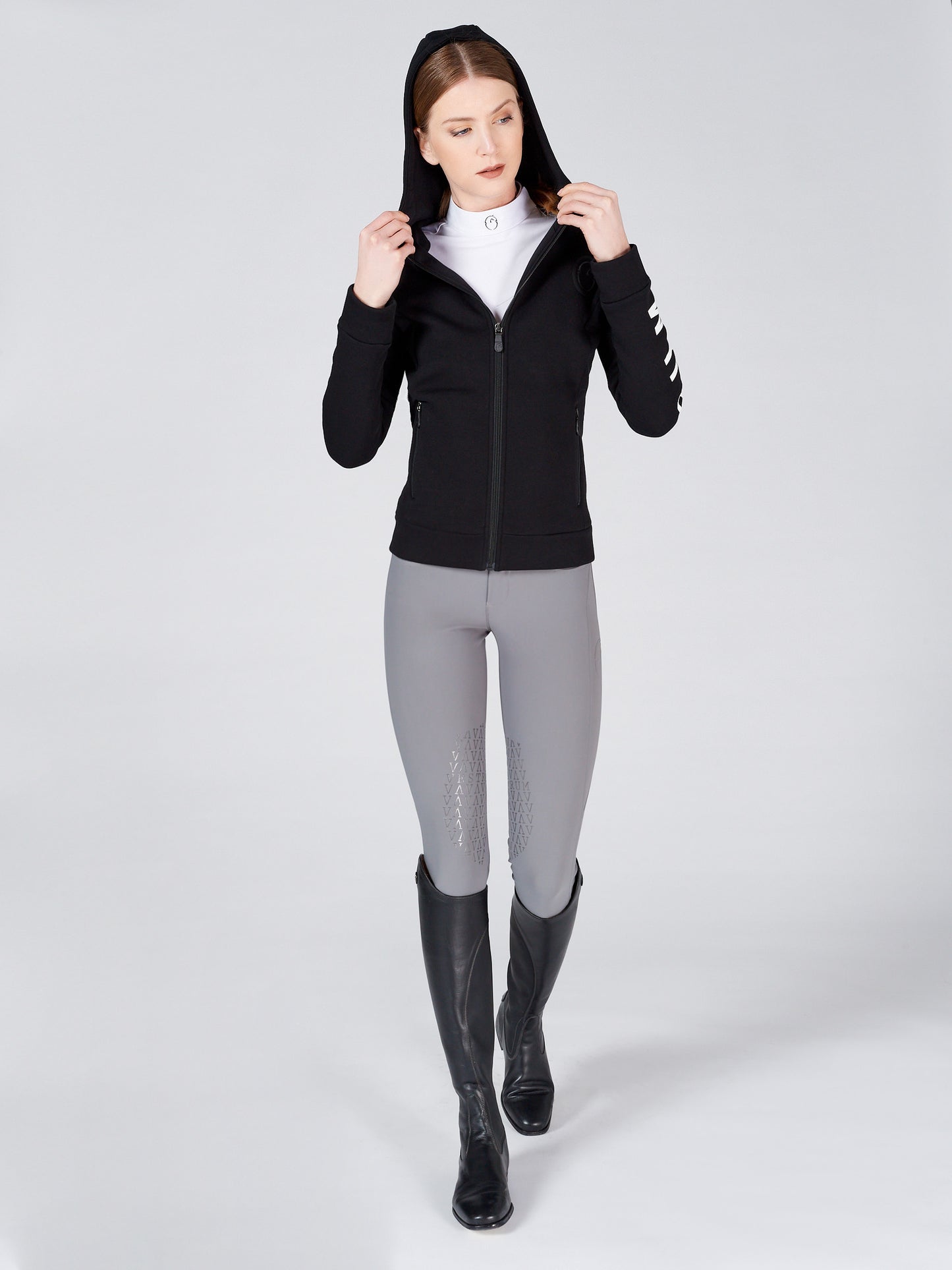 Sweat à zip femme Saint Pierre noire - Vestrum