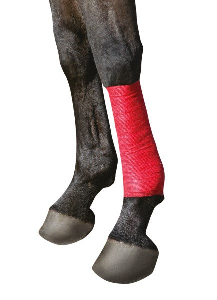 Bandage auto-adhésif rouge 5cm Equilastic - Kerbl