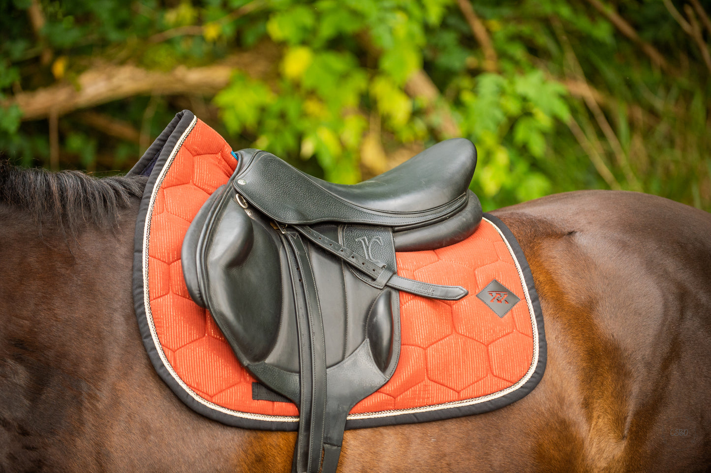 Tapis de selle Mamma Mia brique - Oxxer