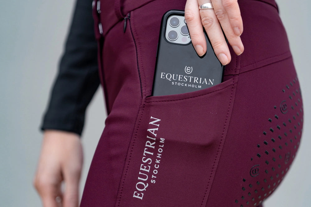Pantalon d'équitation Merlot bordeaux full grip - Equestrian Stockholm