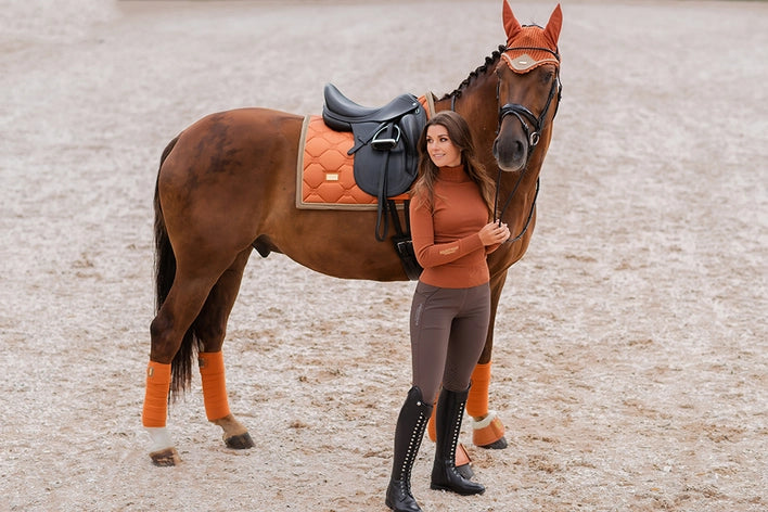 Pantalon d'équitation Elite mid brown mid grip - Equestrian Stockholm