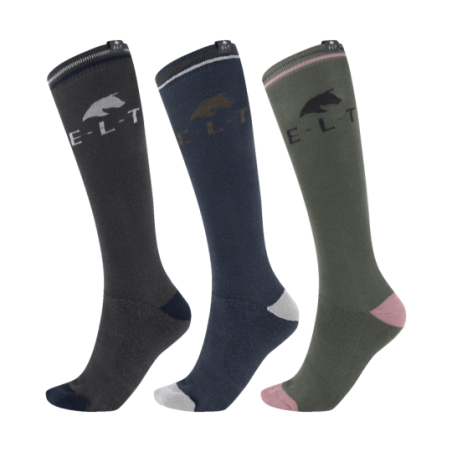 Chaussettes équitation Horse Lot de 3 - ELT
