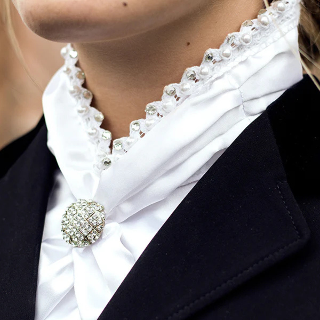 Cravate de concours Queen White - Equestrian Stockholm