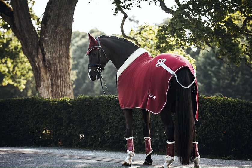 Couverture polaire Bordeaux - Equestrian Stockholm