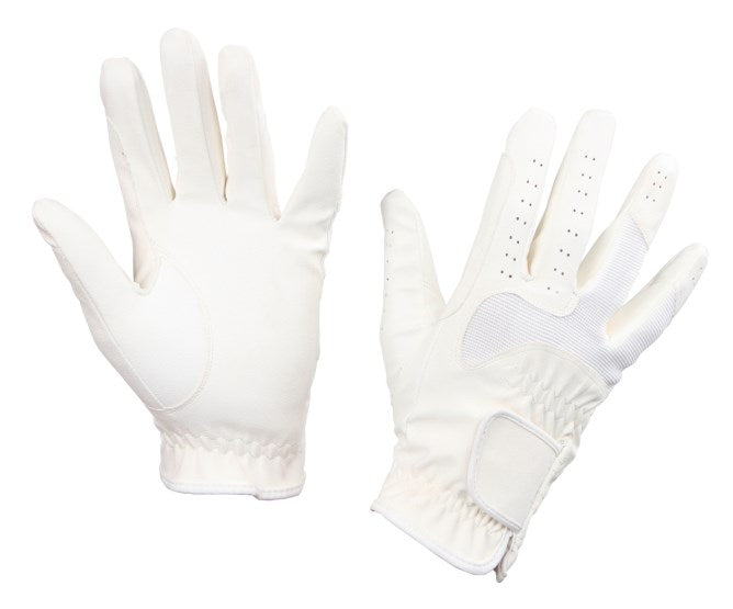 Gants d'équitation blancs Gloria - Covalliero