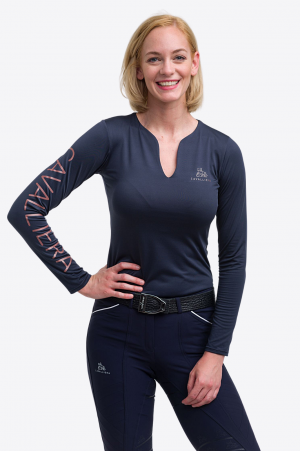 Layer manches longues Rose Gold et Marine - Cavalliera