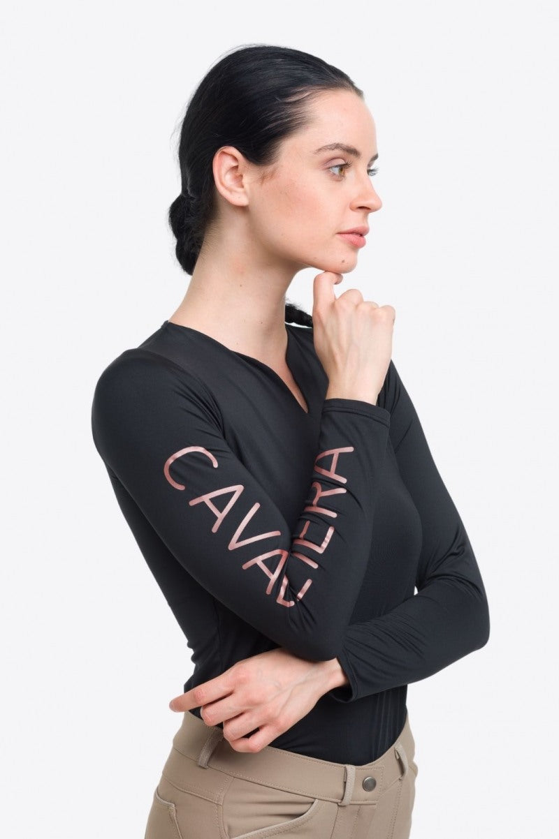 Layer manches longues Rose Gold et Noir - Cavalliera