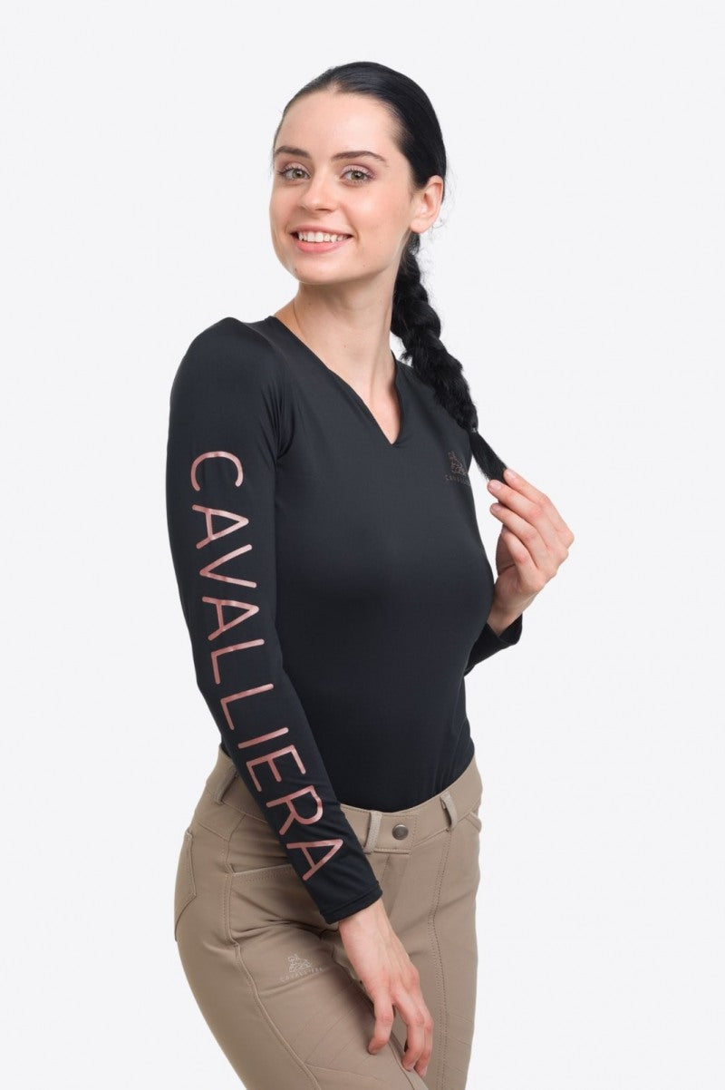 Layer manches longues Rose Gold et Noir - Cavalliera