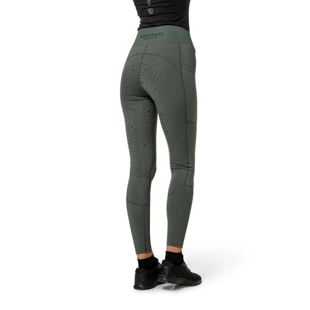 Legging d'équitation Movement Avenue Green - Equestrian Stockholm