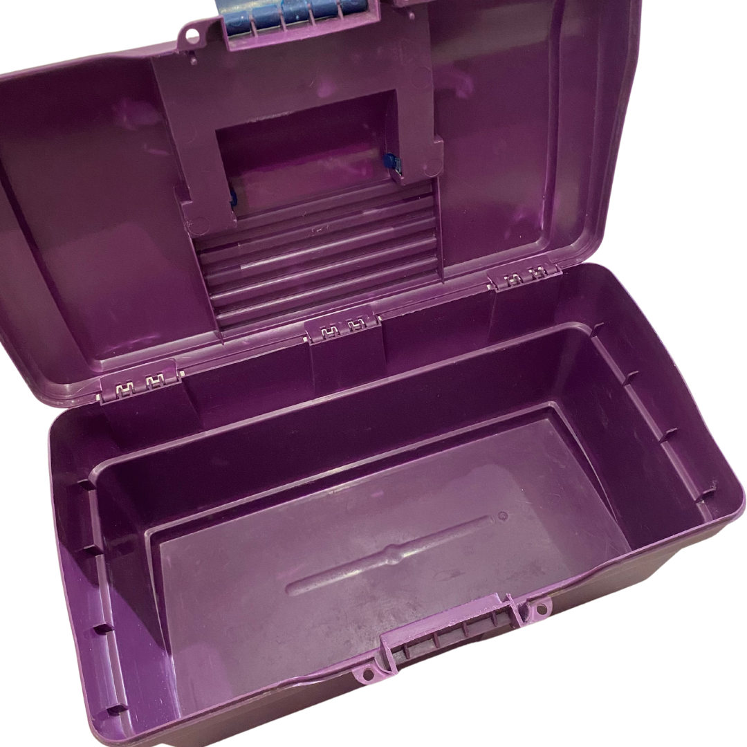 Mallette de pansage violette - Fouganza - Occasion