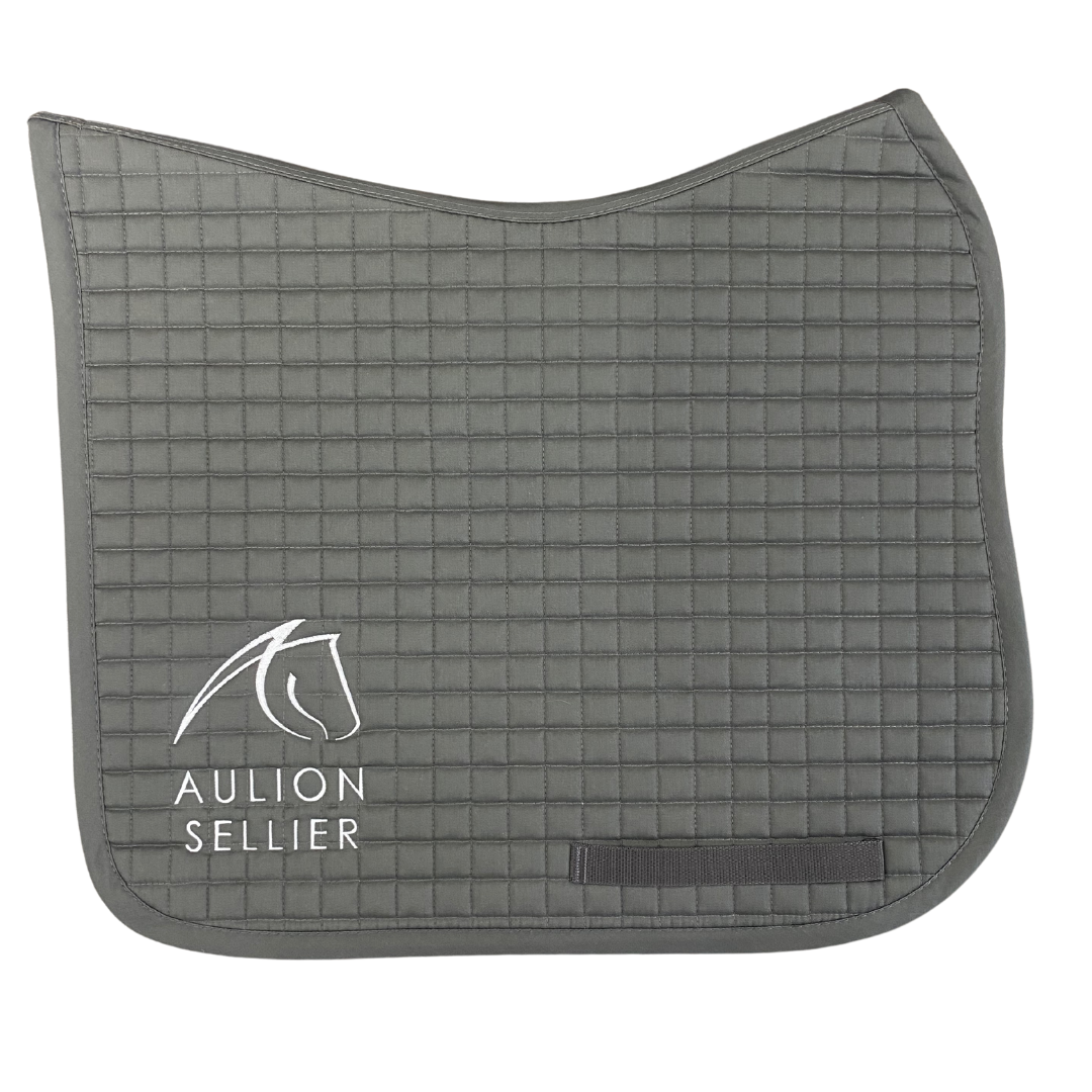 Tapis de selle de dressage blanc - Aulion Sellier - Occasion