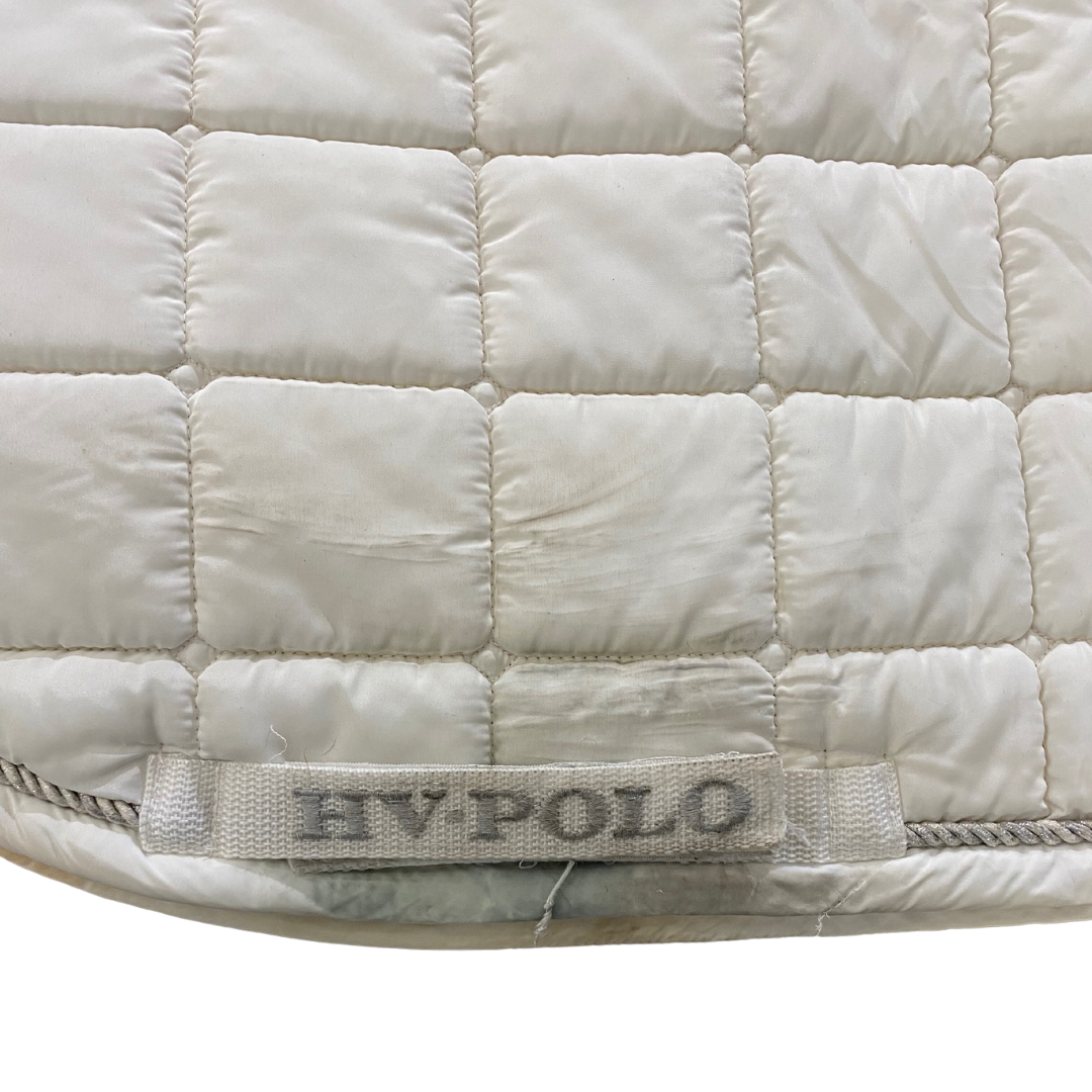 Tapis de selle de dressage blanc HV Polo - Occasion