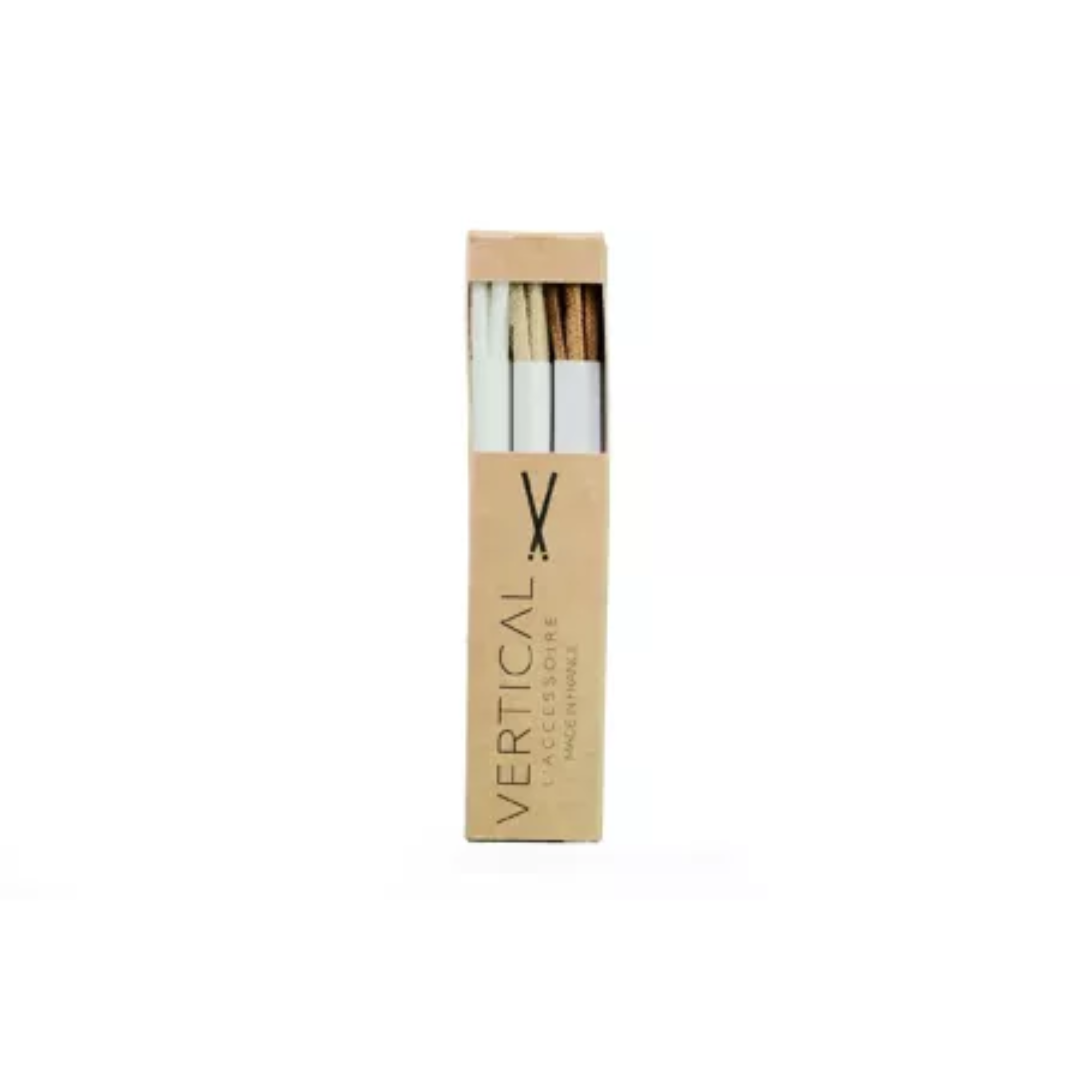 Pack de lacets marron, beige et blanc - Vertical
