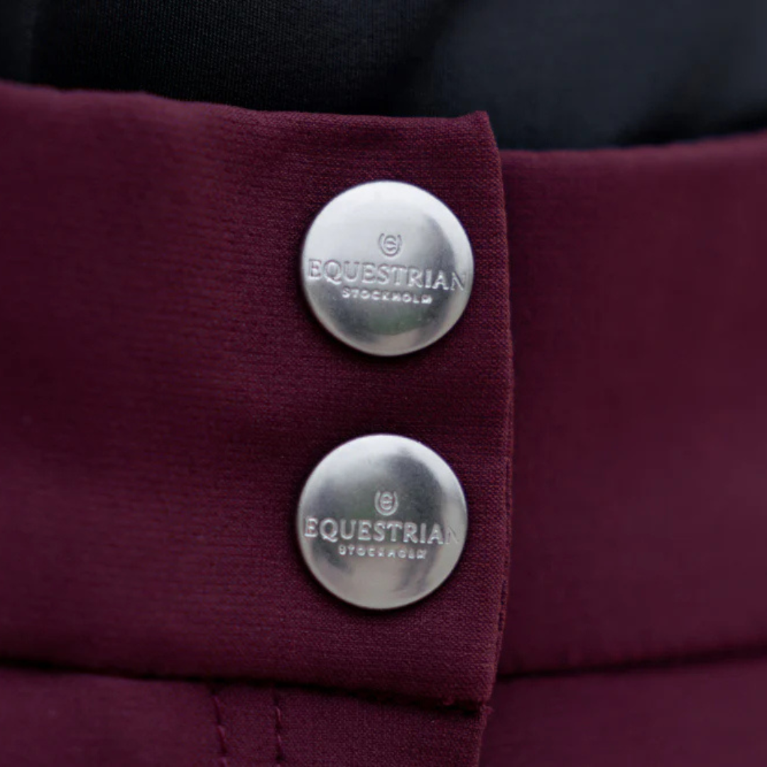 Pantalon d'équitation Elite Merlot bordeaux mid grip - Equestrian Stockholm