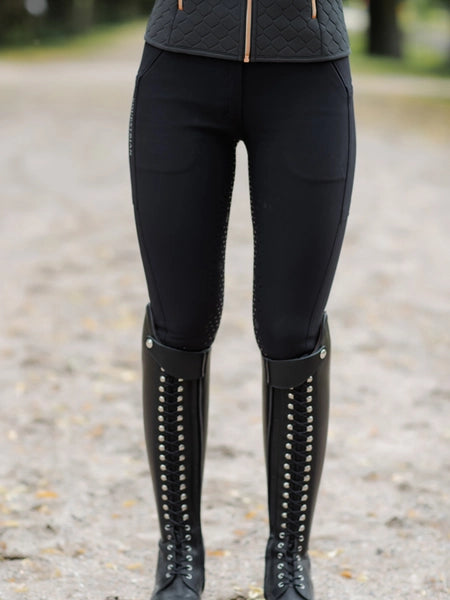 Pantalon d'équitation Elite noir full grip - Equestrian Stockholm