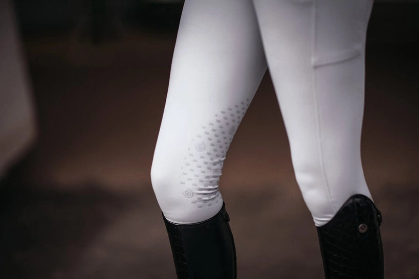 Pantalon d'équitation Elite blanc mid grip - Equestrian Stockholm
