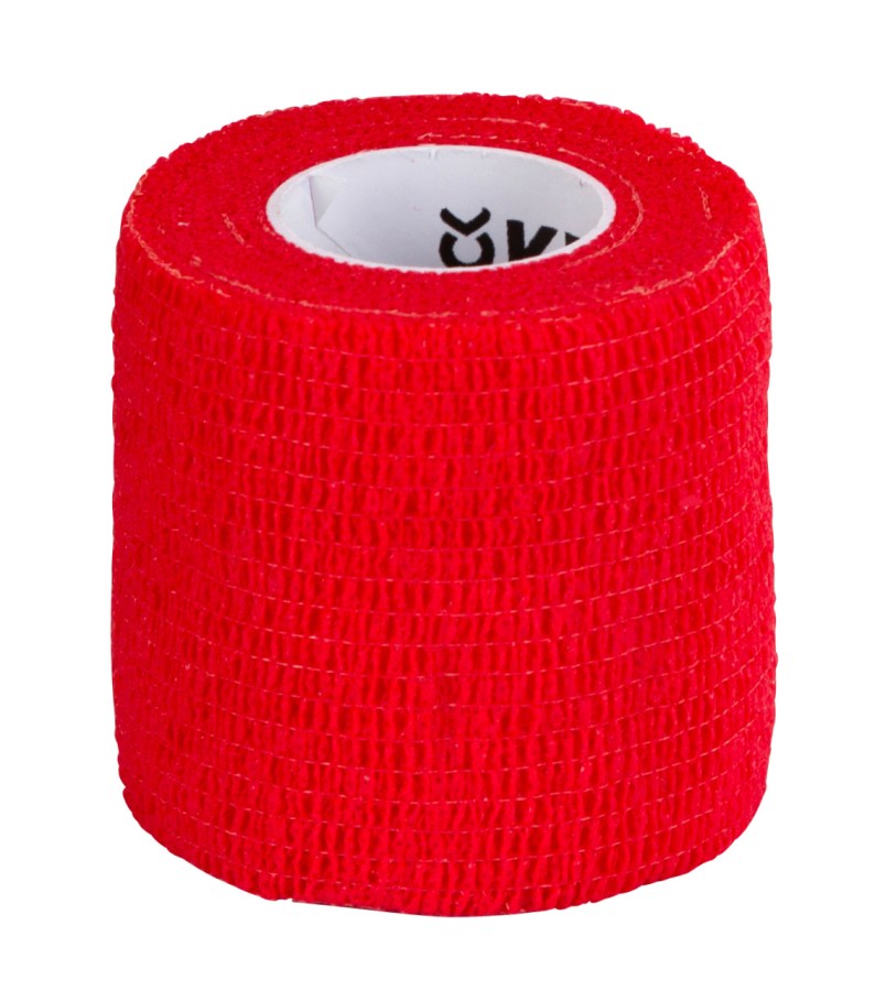 Bandage auto-adhésif rouge 5cm Equilastic - Kerbl
