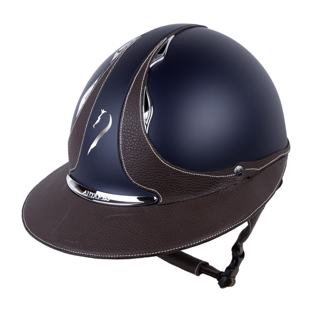 Casque Galaxy visière Eclipse bleu/marron - Antarès