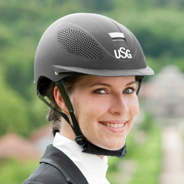 Casque d'équitation Comfort Training noir - USG