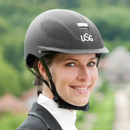 Casque d'équitation Comfort Training noir - USG