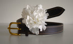 Ceinture en cuir marron - Caliway