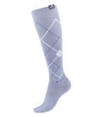 Chaussettes d'équitation Argyle bleu clair - ELT