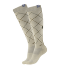 Chaussettes d'équitation Argyle beige - ELT
