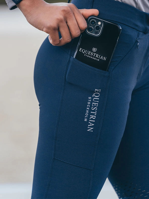 Pantalon d'équitation Elite navy mid grip - Equestrian Stockholm