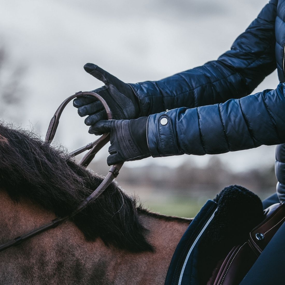 Gants équitation Obstination - Racer