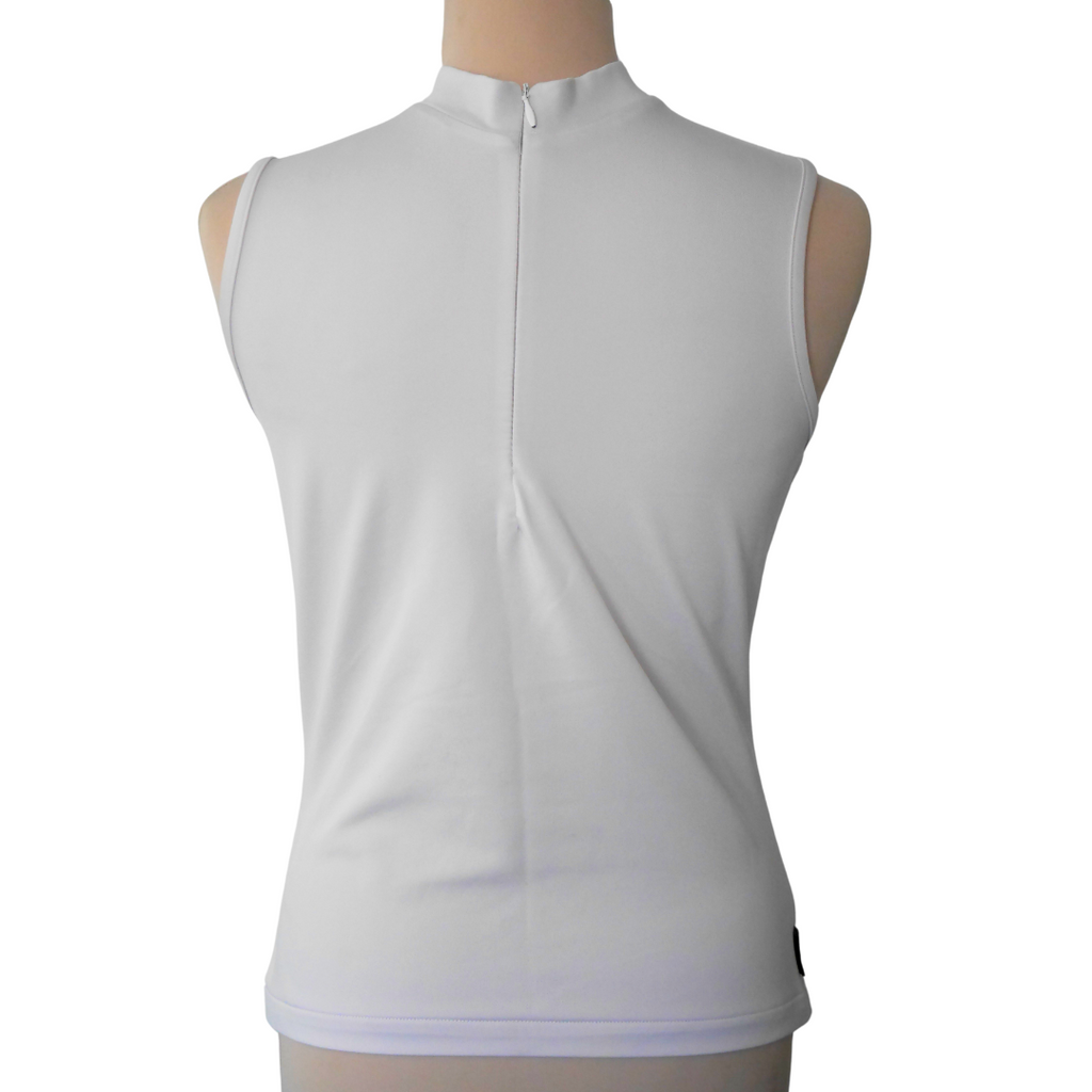 Polo d'équitation blanc Fouganza - Occasion