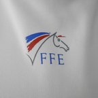 Polo d'équitation blanc Fouganza - Occasion