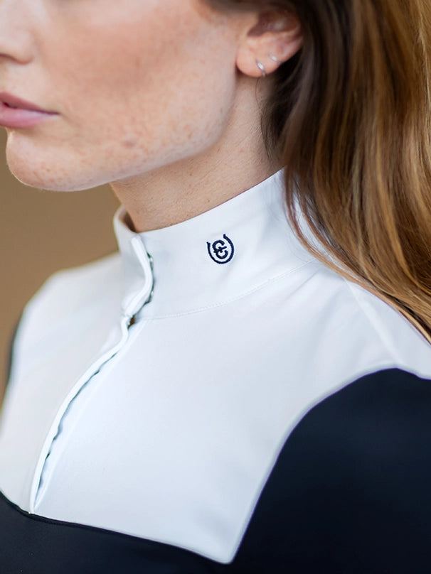 Haut de compétition Marine et Blanc - Equestrian Stockholm