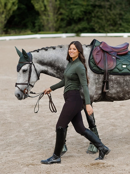 Pantalon d'équitation Elite noir mid grip - Equestrian Stockholm