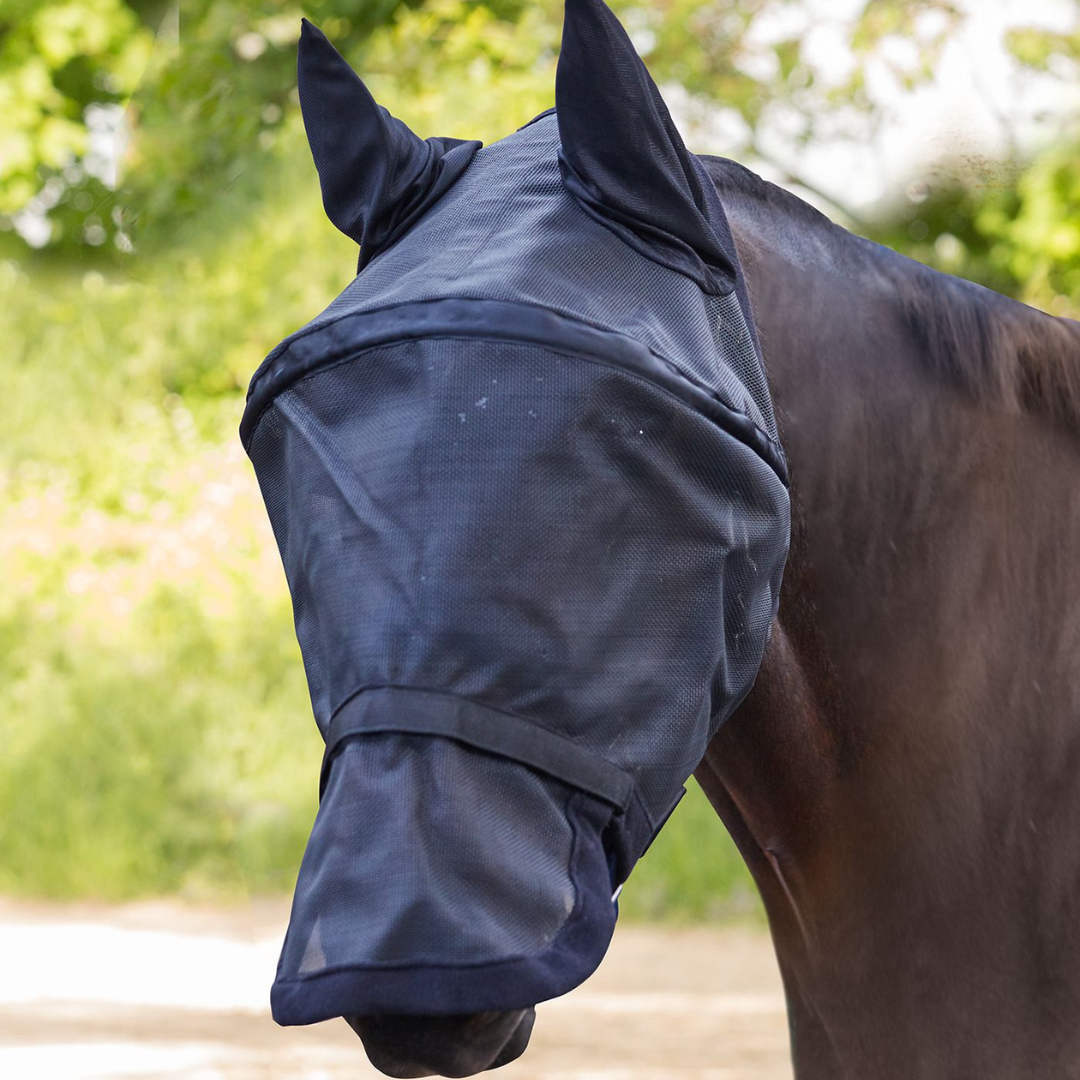 Masque Anti-Mouche PREMIUM noir - Waldhausen