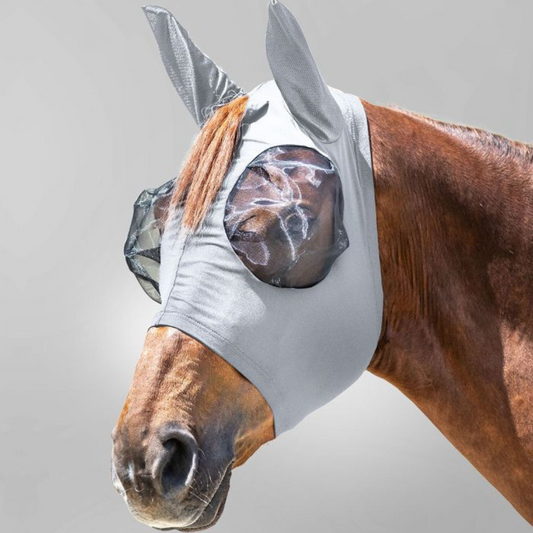 Masque Anti-Mouches Puck gris argent - Waldhausen