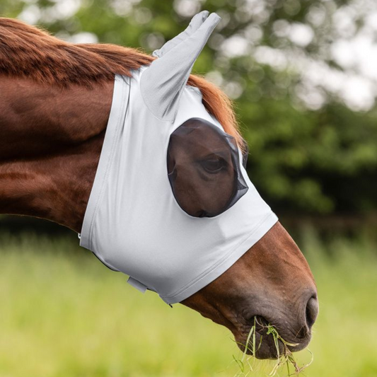 Masque Anti-Mouches Puck gris argent - Waldhausen