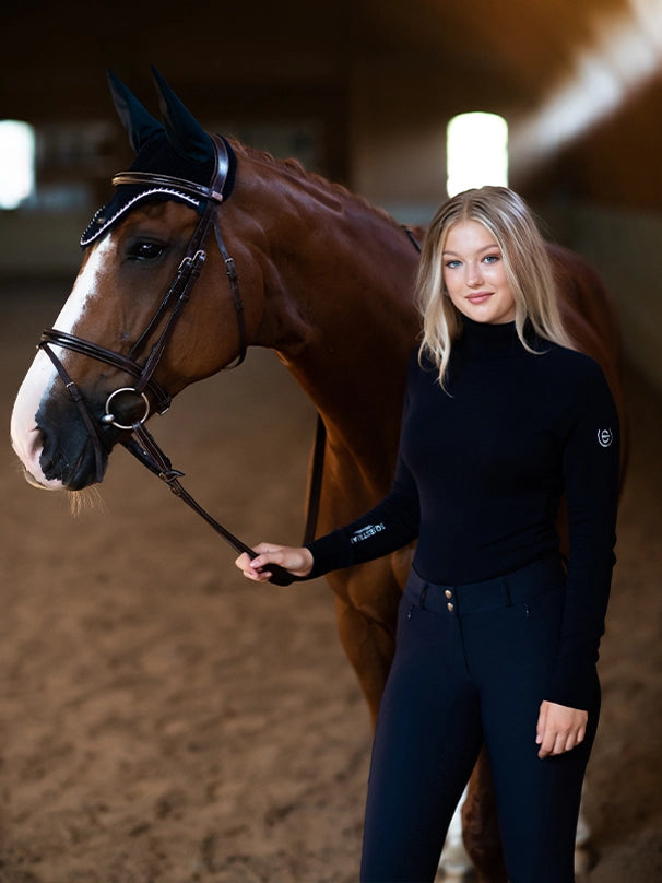Pull col roulé Top Midnight Blue - Equestrian Stockholm