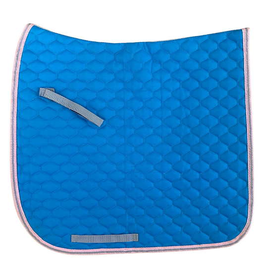 Tapis de selle de dressage bleu - Mustang - Occasion