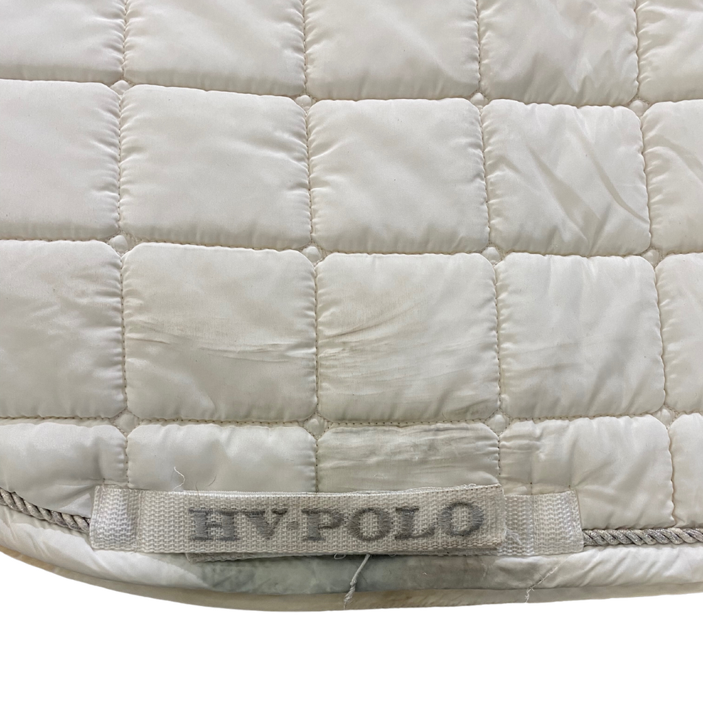Tapis de selle de dressage blanc HV Polo - Occasion
