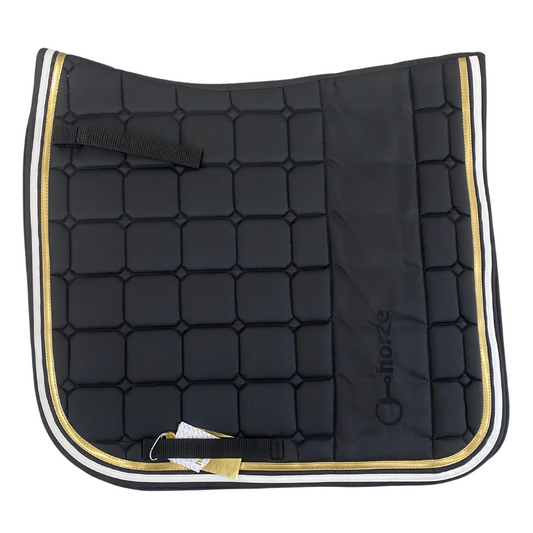 Tapis de dressage noir et or Horze - Occasion