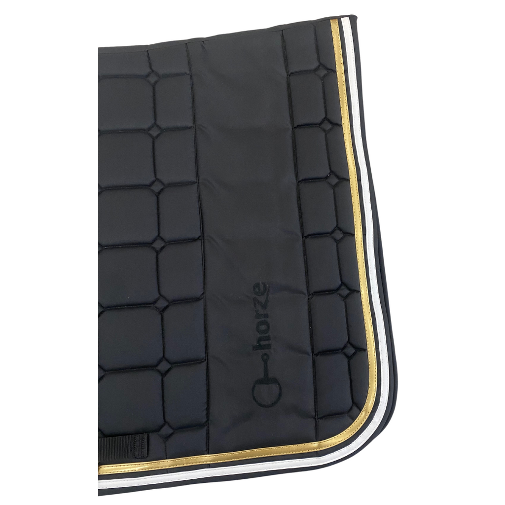Tapis de dressage noir et or Horze - Occasion