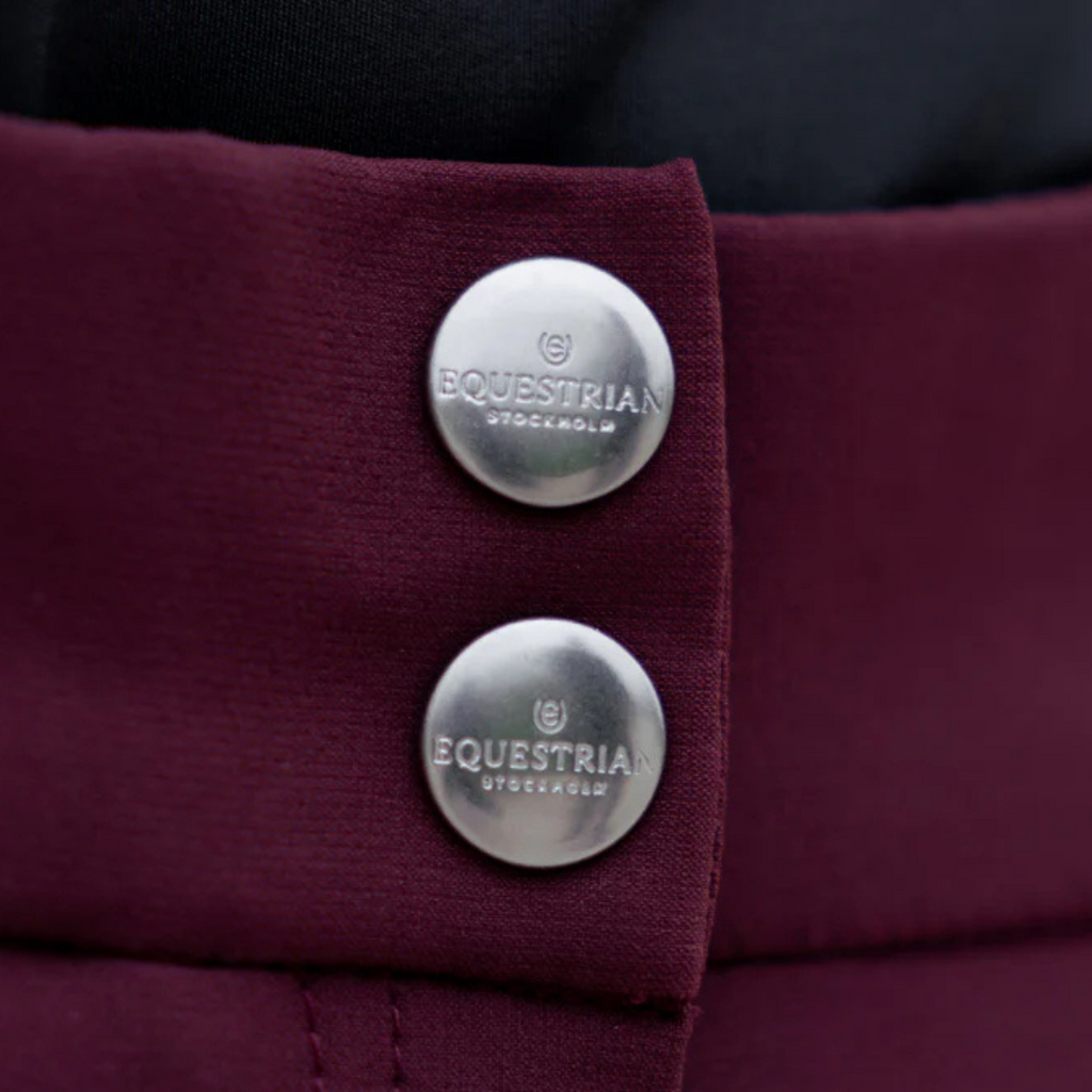 Pantalon d'équitation Elite Merlot bordeaux mid grip - Equestrian Stockholm