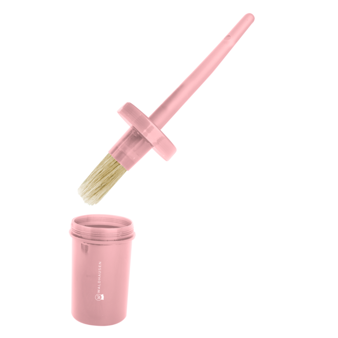 Pinceau pour sabots avec pot rose - Waldhausen