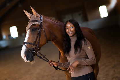 Pull col roulé Champagne - Equestrian Stockholm