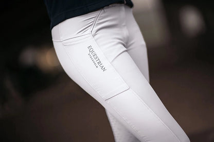 Pantalon d'équitation Elite blanc mid grip - Equestrian Stockholm