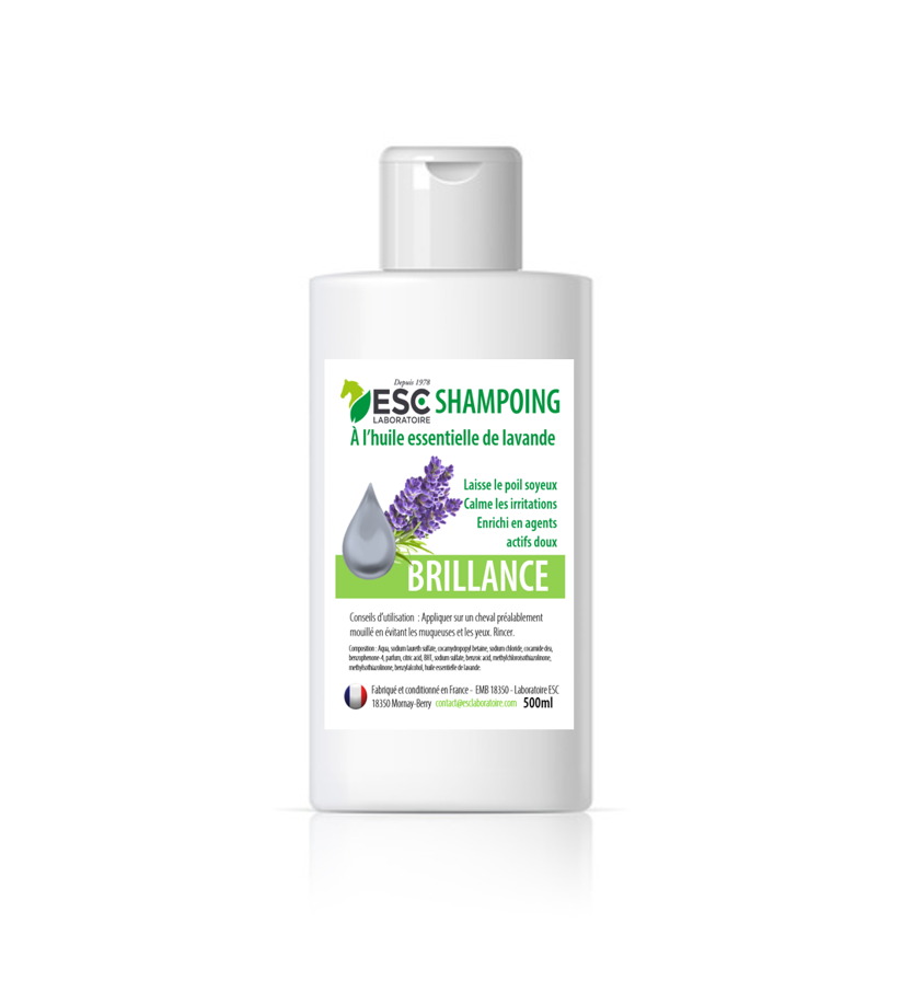 Shampoing cheval Brillance - ESC Laboratoire