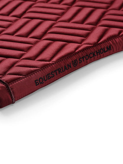 Tapis de selle Modern Bordeaux - Equestrian Stockholm