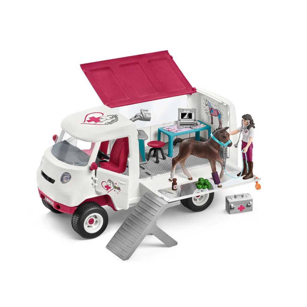 Vétérinaire mobile avec poulain - Schleich